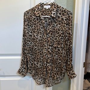 Bella Dahl Leopard Print Blouse